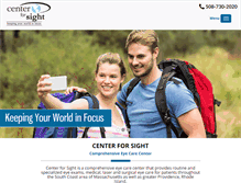 Tablet Screenshot of center-for-sight.com